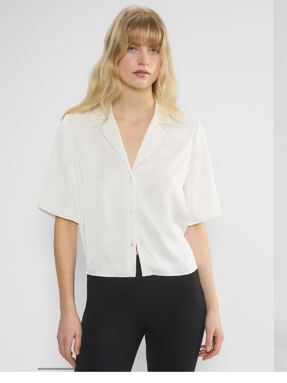Aritzia Beso Satin Shirt